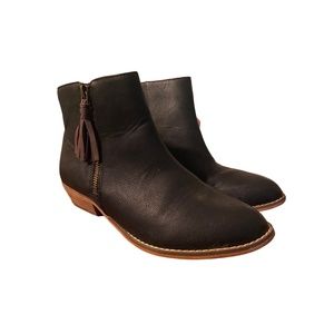 Tucker & Tate Girls Black Booties - Size 6M